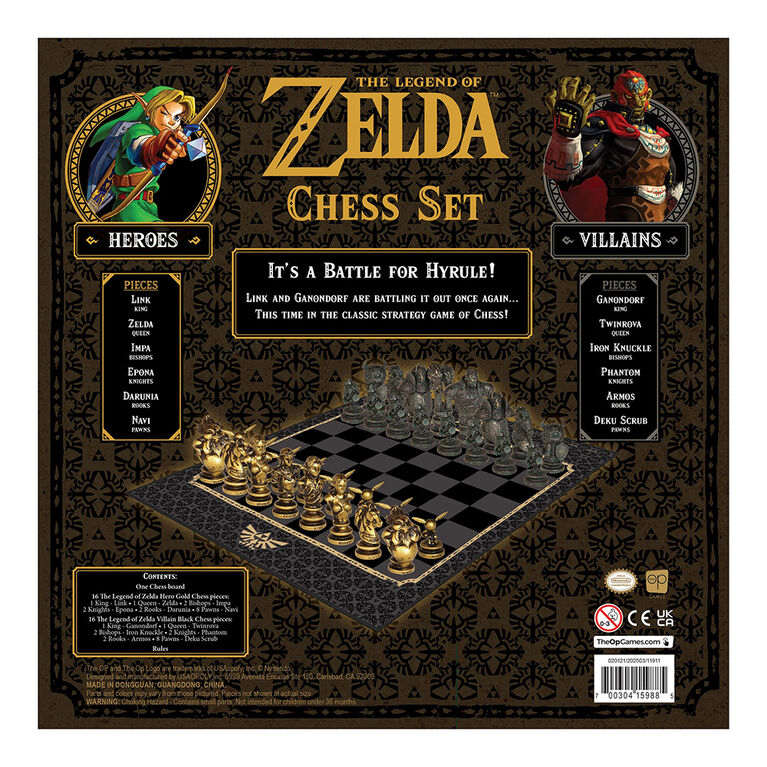 USAopoly The Legend of Zelda Chess Set - English Edition