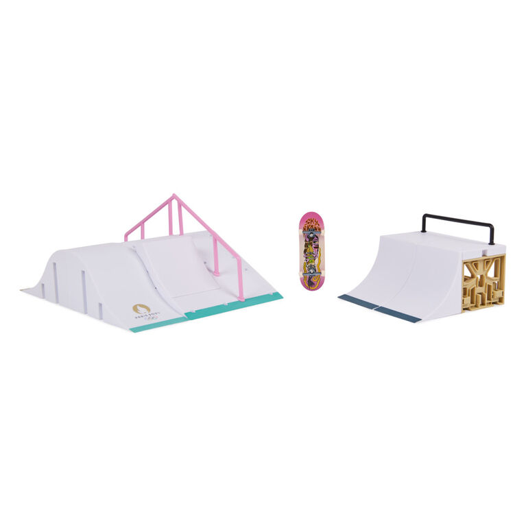 Tech Deck, Sky Brown's Olympic Games Paris 2024 Ramp, Customizable X-Connect Park Creator Playset & Exclusive Fingerboard