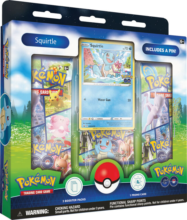 Collection d'épinglette Pokémon GO - Carapuce - Édition anglaise