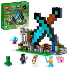 LEGO Minecraft The Sword Outpost 21244 Building Toy Set (427 Pieces)