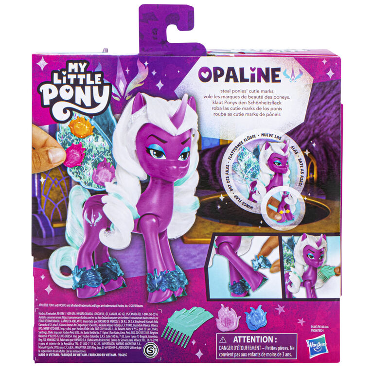 My Little Pony Dolls Opaline Arcana Wing Surprise, 5-Inch My Little Pony Toy Alicorn with Accessories