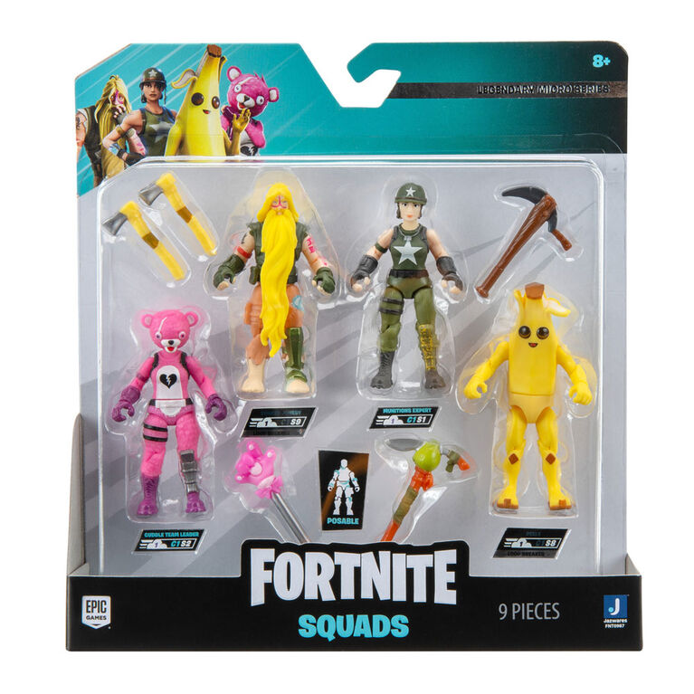 Fortnite - paquet de 4 micro figurine s