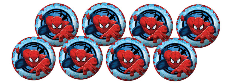 Emballage De 8 Ballons De 4 po Avec Pompe Spiderman