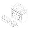 South Shore, 4-Drawer Chest - Fall Oak