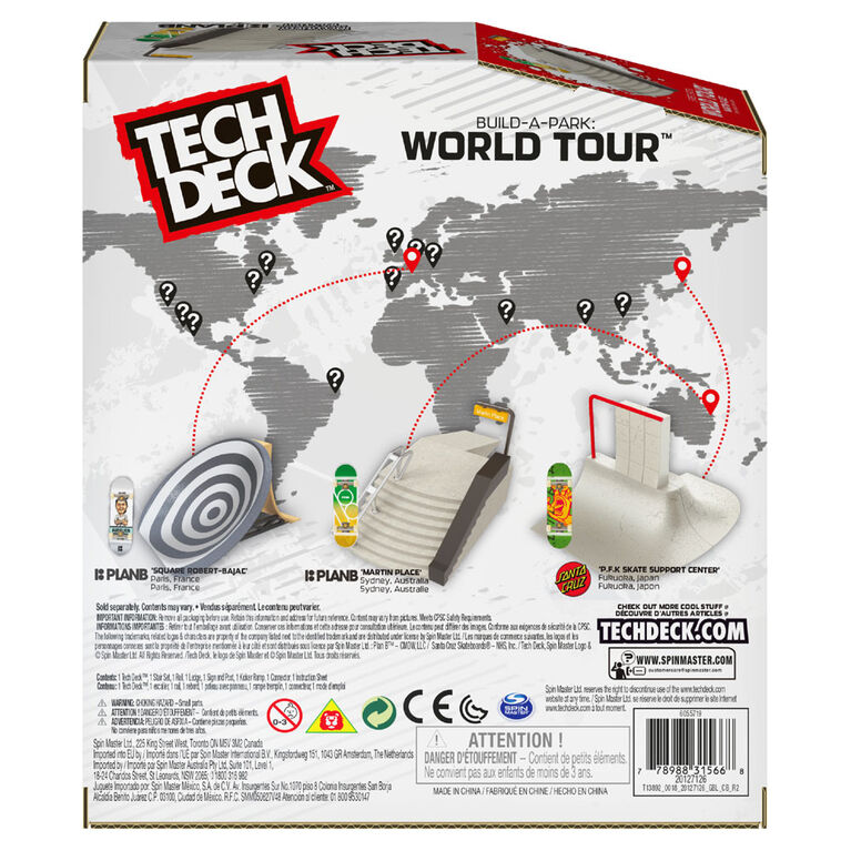 Tech Deck, Build-A-Park World Tour, Martin Place (Australia), Ramp Set with Signature Fingerboard