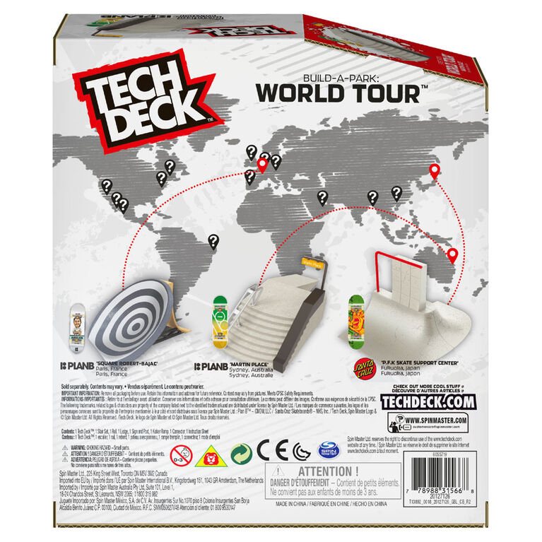 Tech Deck, Build-A-Park World Tour, Martin Place (Australie), Coffret rampe avec fingerboard Signature