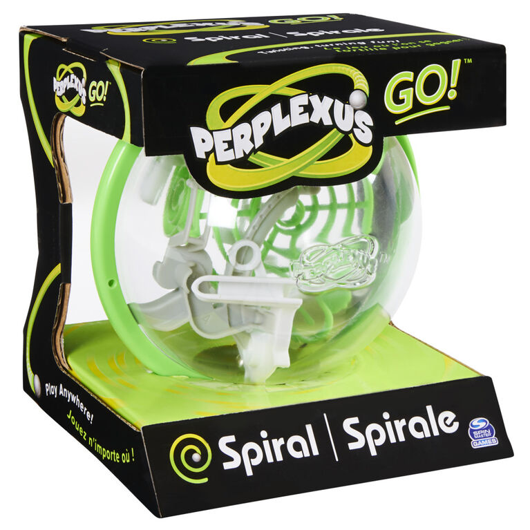Perplexus GO! Spiral, Compact Challenging Puzzle Maze Skill Game