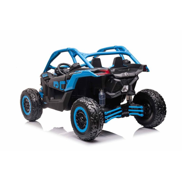 KIDSVIP Can-Am Maverick 2X24V Kids' & Toddlers' 4X4 Ride-On UTV Buggy w/ RC - Blue