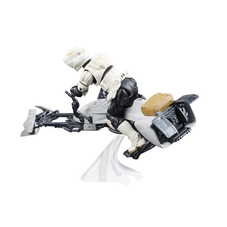 Star Wars The Vintage Collection Speeder Bike, Scout Trooper & Grogu, The Mandalorian 3.75 Inch Vehicle & Action Figures