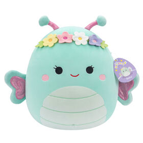 Squishmallows de 12,7 cm P&acirc;ques - Reina papillon vert &eacute;cumeux