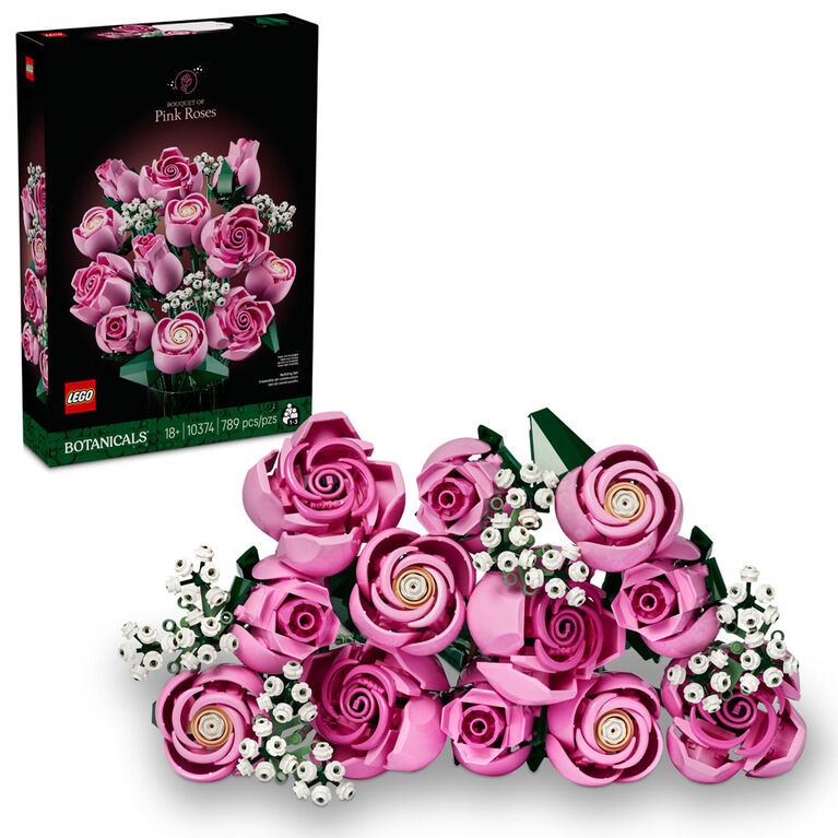 LEGO Botanicals Le Bouquet de Roses Roses, Ensemble de Construction pour Adultes 10374 LEGO Botanicals Le Bouquet de Roses Roses, Ensemble de Construction pour Adultes 10374