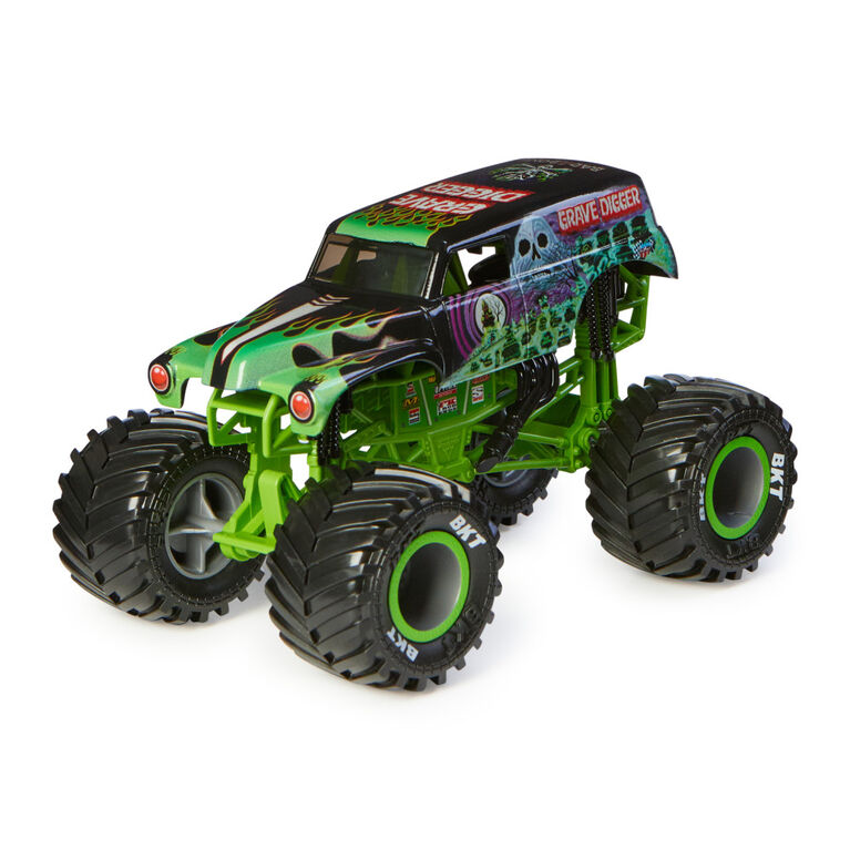 Monster Jam, Official Grave Digger (Green/Black) Monster Truck, Collector Die-Cast Vehicle, 1:24 Scale