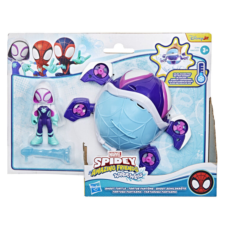 Marvel Spidey and his Amazing Friends Water-Webs Ghost Turtle Submarine Toy