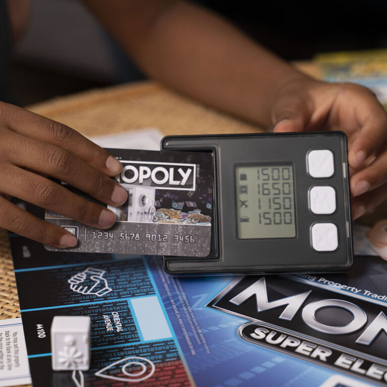 Monopoly Super Electronic Banking Board Game, Electronic Banking Unit, Choose Your Rewards