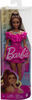 Barbie Fashionistas Doll #217 with Brown Wavy Hair & Pink Dress, 65th Anniversary