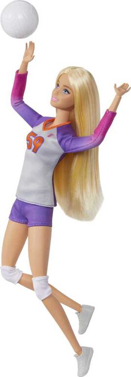 Barbie Doll & Accessories, Made to Move Career Volleyball Player Doll