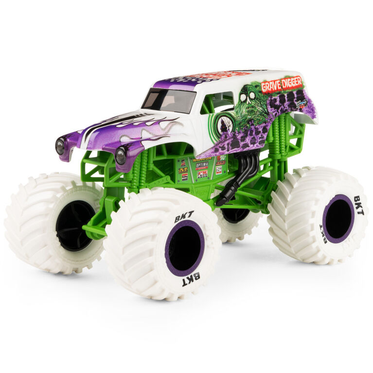 Monster Jam, Official Grave Digger Monster Truck, Collector Die-Cast Vehicle, 1:24 Scale