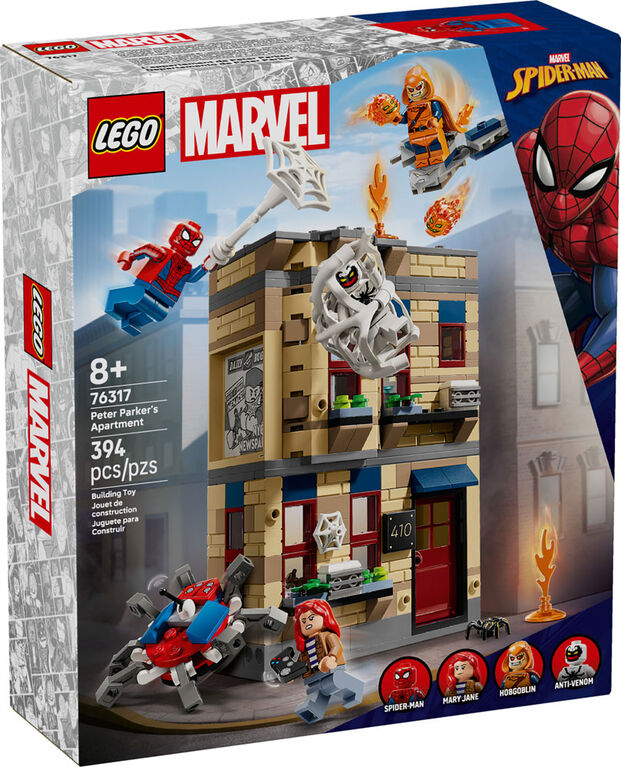 LEGO Marvel L'Appartement de Peter Parker, Jouet de Construction, Bataille de Superhéros, Spider-Man à Collectionner 76317