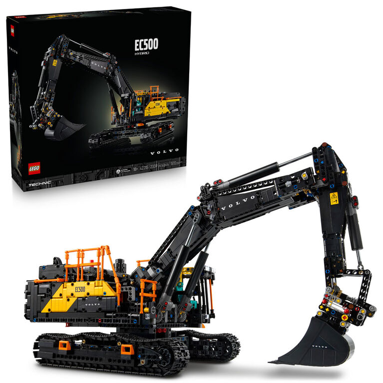 LEGO Technic Volvo EC500 Hybrid Excavator - LEGO Set for Adults - Collectible Model Kit, 18+ - 42215