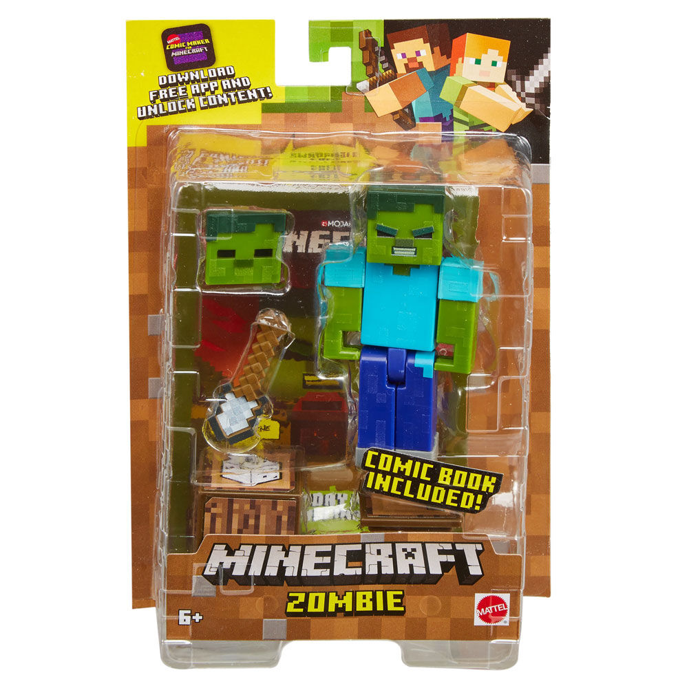 minecraft zombie action figure