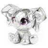 P.Lushes Designer Fashion Pets Ella L'Phante Elephant Limited Edition Premium Stuffed Animal Soft Plush with Glitter Sparkle, Silver, 6"