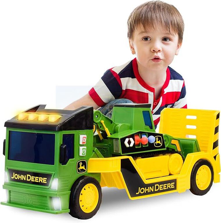 John Deere Motorized 'Lights & Sounds' Maxx Power 2-N-1 Mega Mover - English Edition