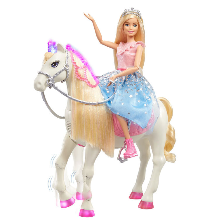 Barbie Princess Adventure Doll and Prance & Shimmer Horse with Lights and Sounds
