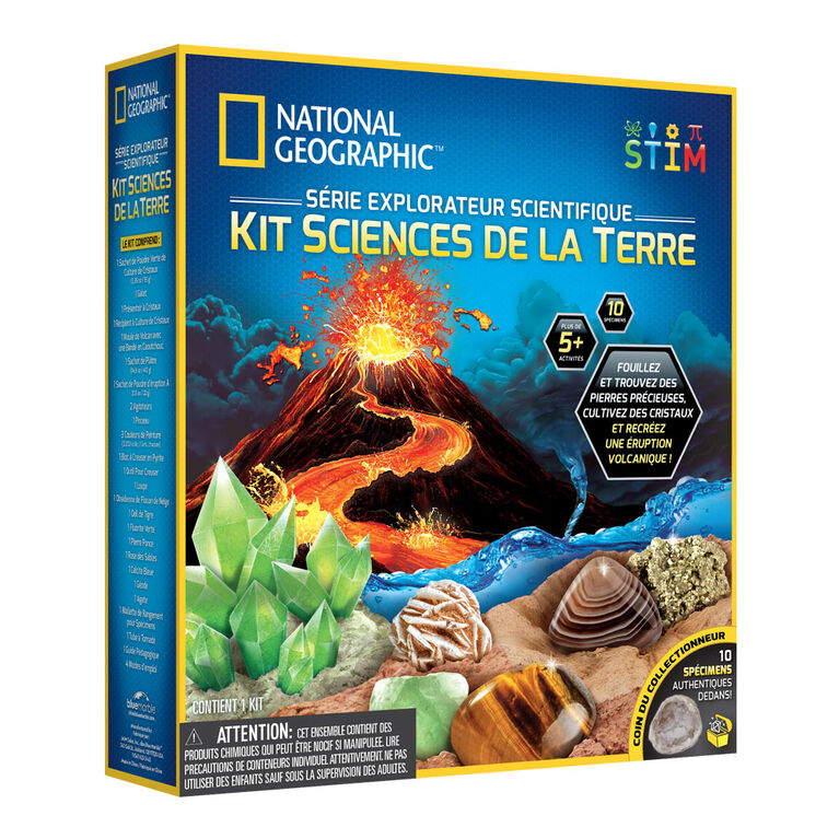 National Geographic Serie Explorateaur Scientifique Kit Sciences de la  Terre