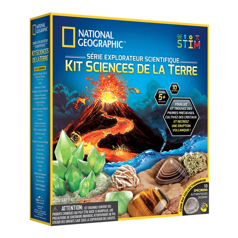 National Geographic Serie Explorateaur Scientifique Kit Sciences de la Terre