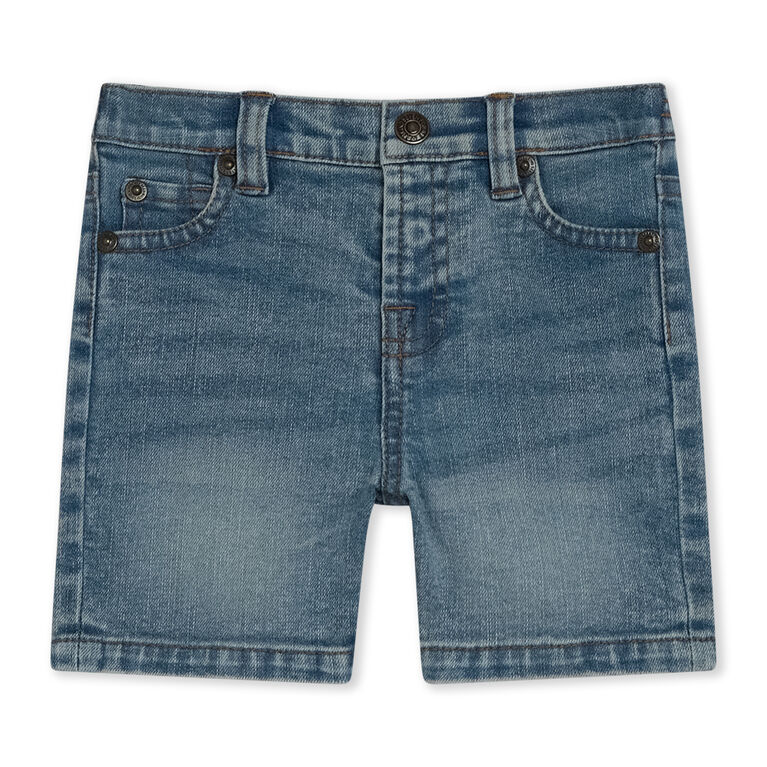 Ensemble Short Denim 2 Pi&egrave;ces 7 For All Mankind, Blanc, 4T