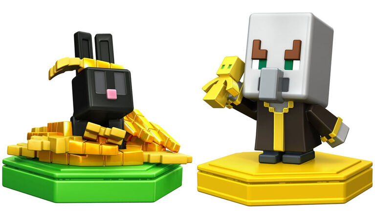 Minecraft Earth Boost Minis Undying Evoker & Snacking Rabbit Figures