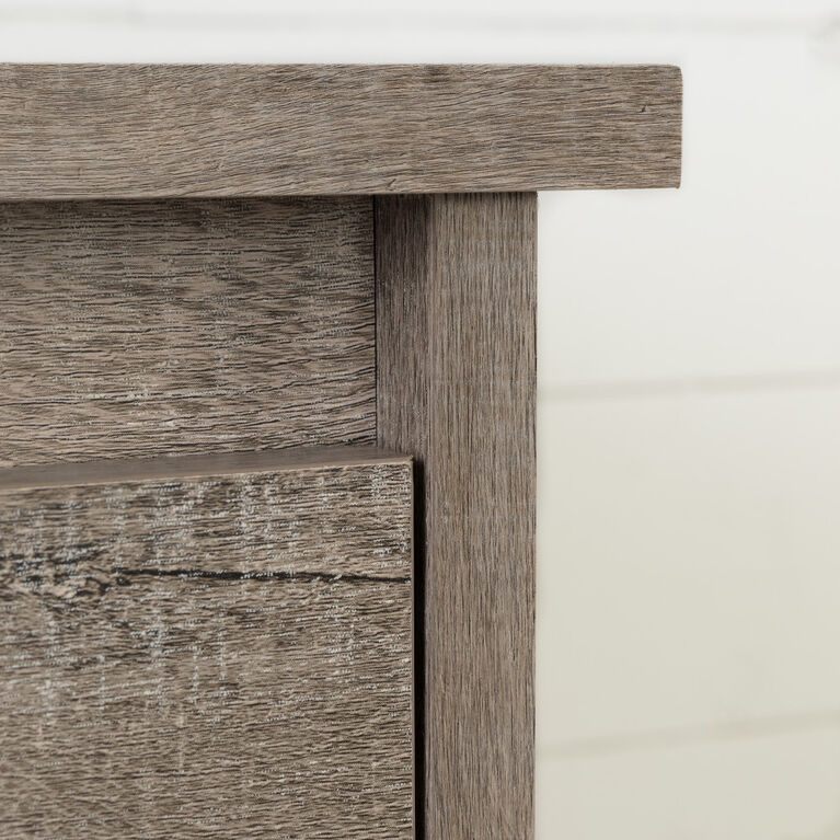 Tassio 1-Drawer Nightstand Weathered Oak