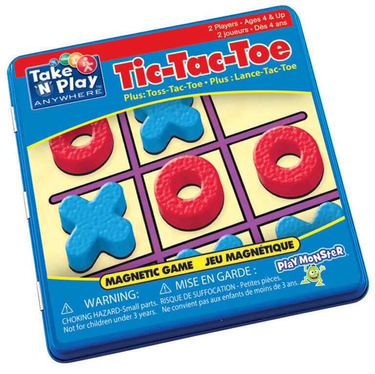 Jeu Tic-Tac-Toe dans une boite en métal