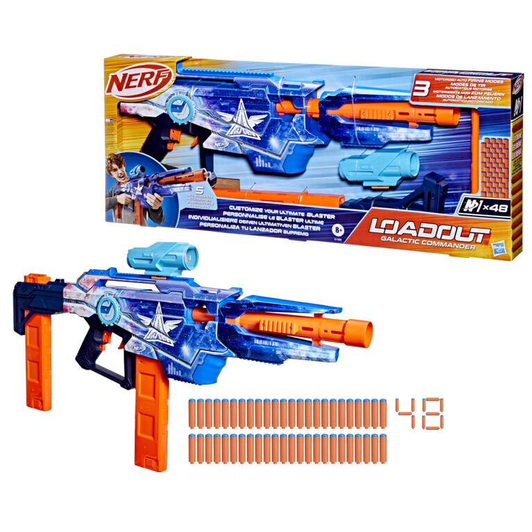 Nerf Loadout Galactic Commander Blaster and 48 N1 Darts