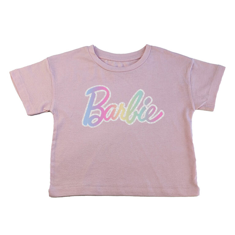 T-shirt Court Barbie à Manches Courtes - Rose