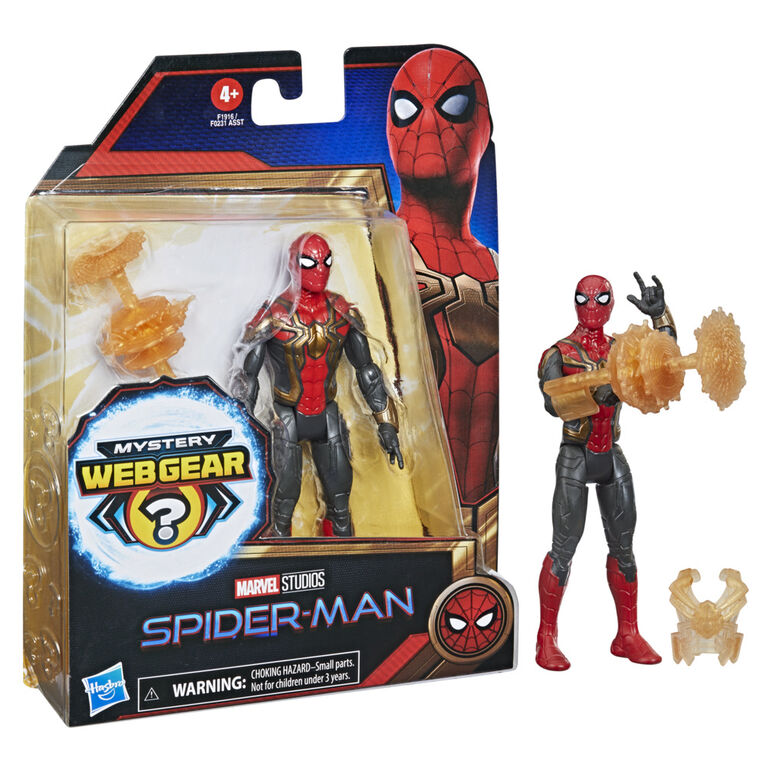 Marvel Spider-Man Mystery Web Gear Iron Spider Integrated Suit Action Figure