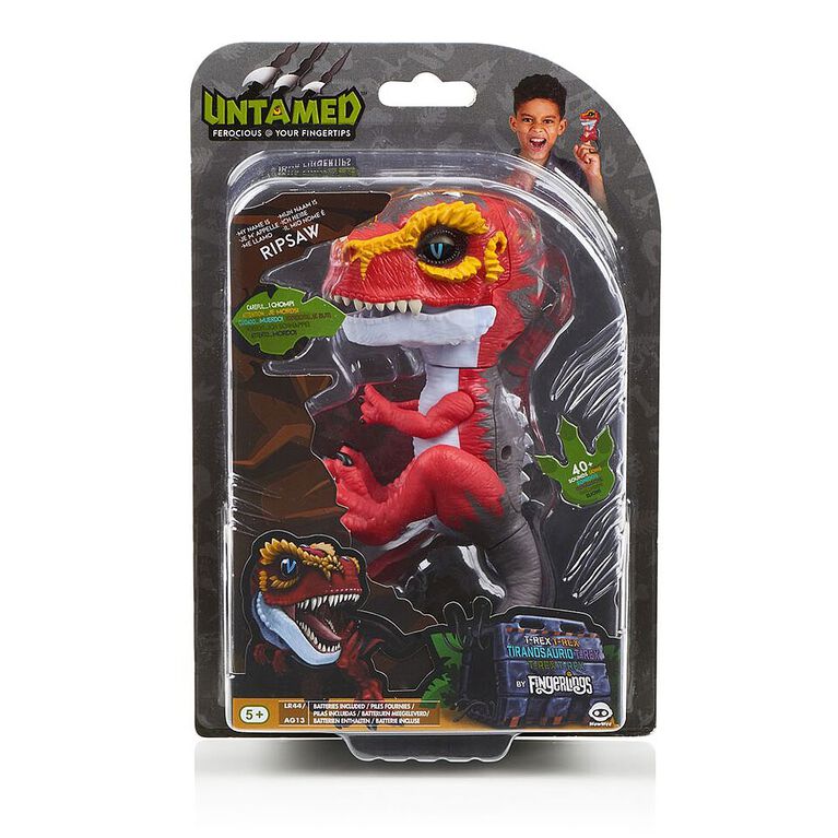Untamed TRex by Fingerlings Ripsaw (Red) Interactive Collectible
