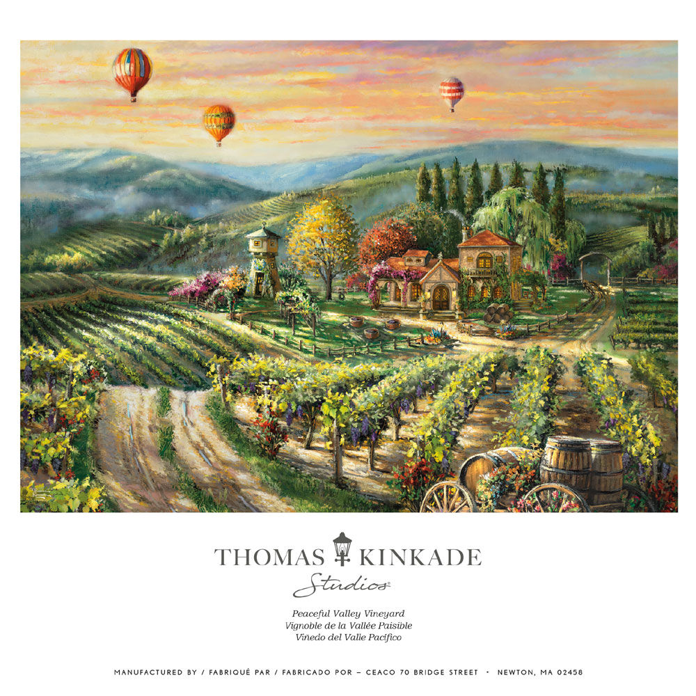 Thomas Kinkade - Peaceful Valley Vineyard - 1000 Piece Puzzle