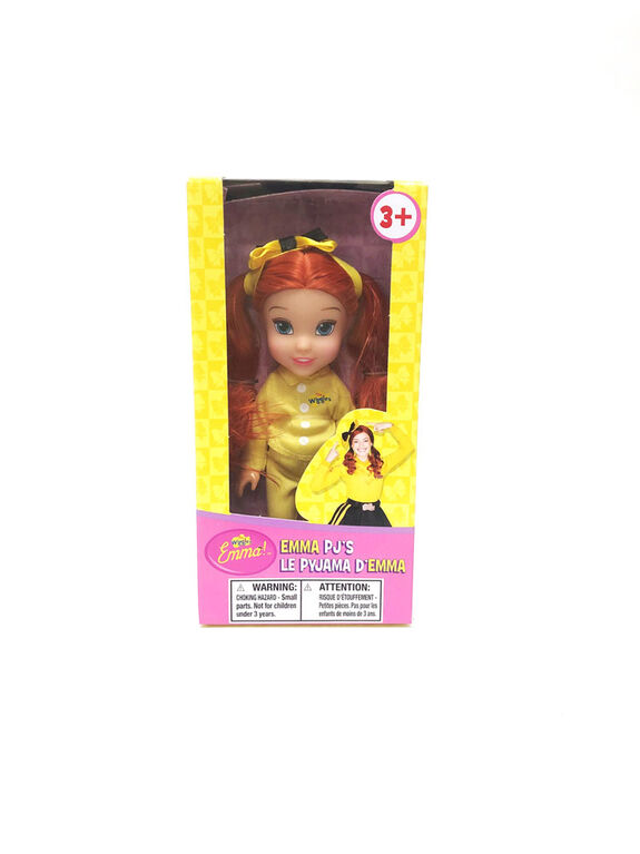 Poupée Emma des Wiggles 15 cm avec pyjama jaune