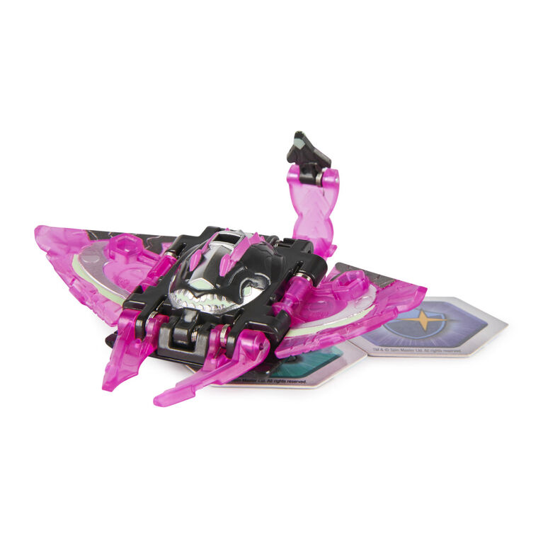 Bakugan Evolutions, Stingzer (Black), Platinum Series True Metal Bakugan, 2 BakuCores and Character Card
