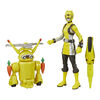 Power Rangers Beast Morphers, figurines Ranger jaune et Morphin Jax Beastbot