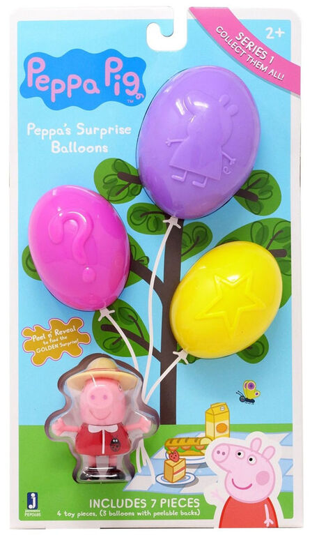Pack mystère de ballons surprise Peppa Pig (thème pique-nique) - Édition  anglaise