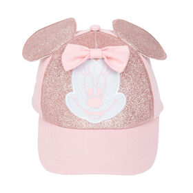 Minnie Mouse Glitter 3D Hat Pink Size 4-6X