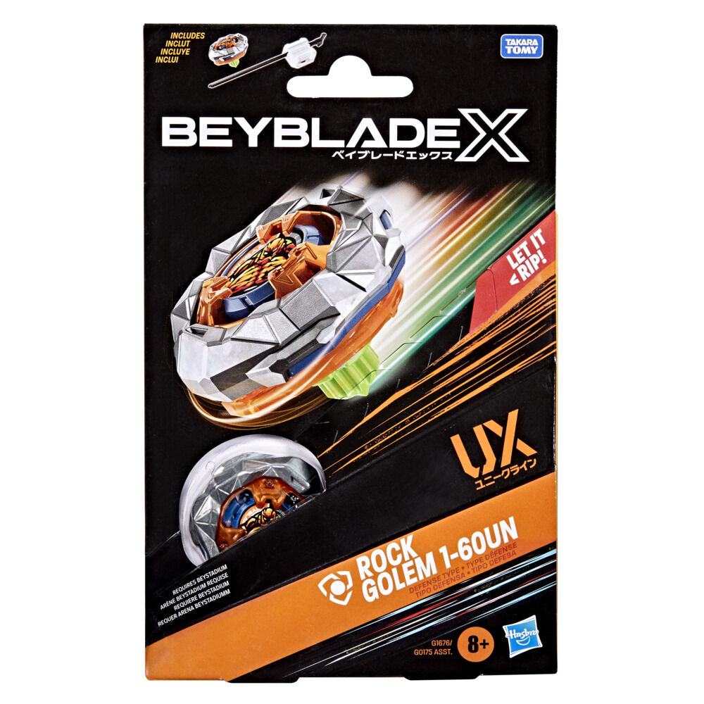 Beyblade X Rock Golem 1-60UN UX Starter Pack Top and Launcher