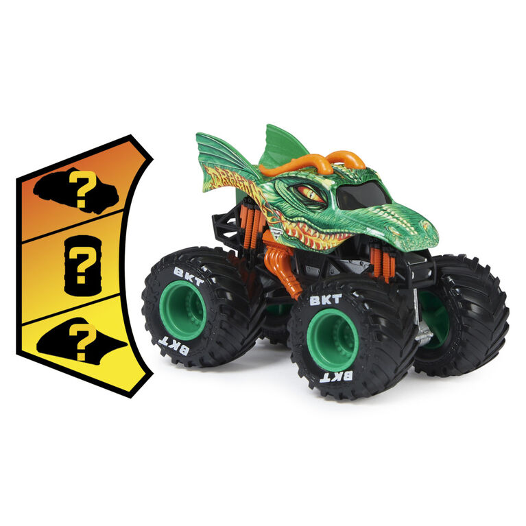 Monster Jam, Official Dragon Truck, Die-Cast Vehicle, 1:64 Scale