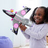 PAW Patrol : La Super Patrouille le film, Avion de sauvetage transformable avec figurine articulée Stella Super Patrouille, sons et lumières