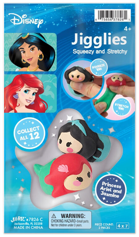 Disney Jiggly 2pk - Ariel / Jasmine