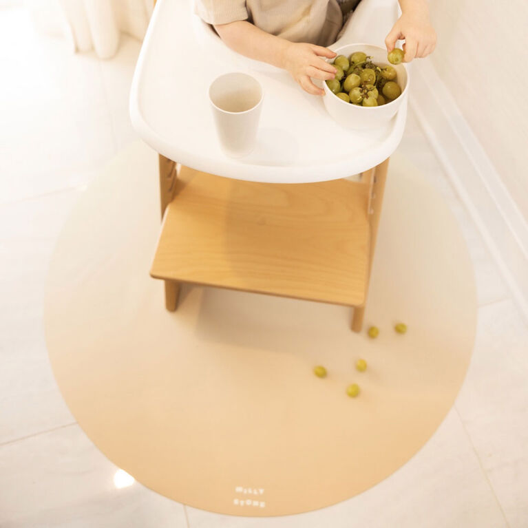 Catch All Splat Mat For Mealtime & Playtime Mess, Sand Ombre