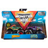 Monster Jam, Coffret de 2 véhicules authentiques Dragon vs Jester, Monster trucks en métal moulé à l'échelle 1:64
