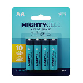MightyCell 8 Pack AA Alkaline Batteries